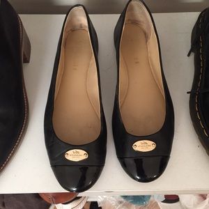 Coach soft leather ballet flats